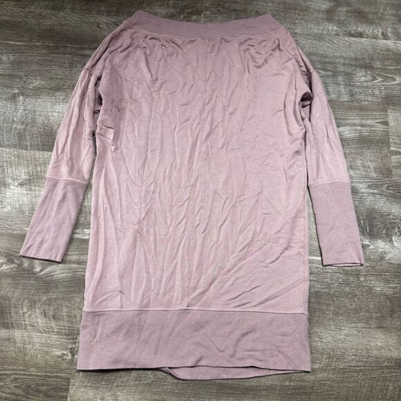 Athleta Studio Barre Sweatshirt Dress 2.0 Dogwood Mauve Size Medium - Picture 8 of 8